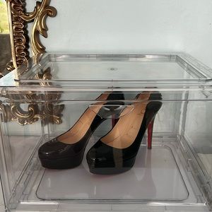 Christian Louboutin Bianca Black platform pumps Red Sole